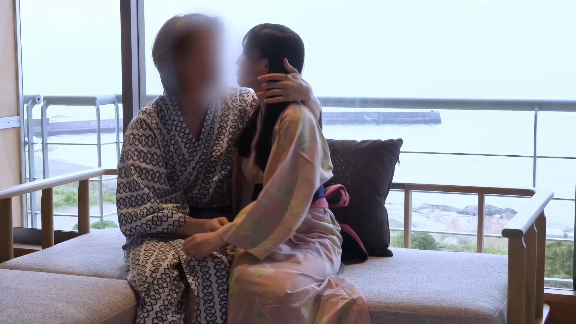Ocean View Window Fuck: Kimono Slut Gets Pounded Hard Until She Squirts and Screams screenshot 1